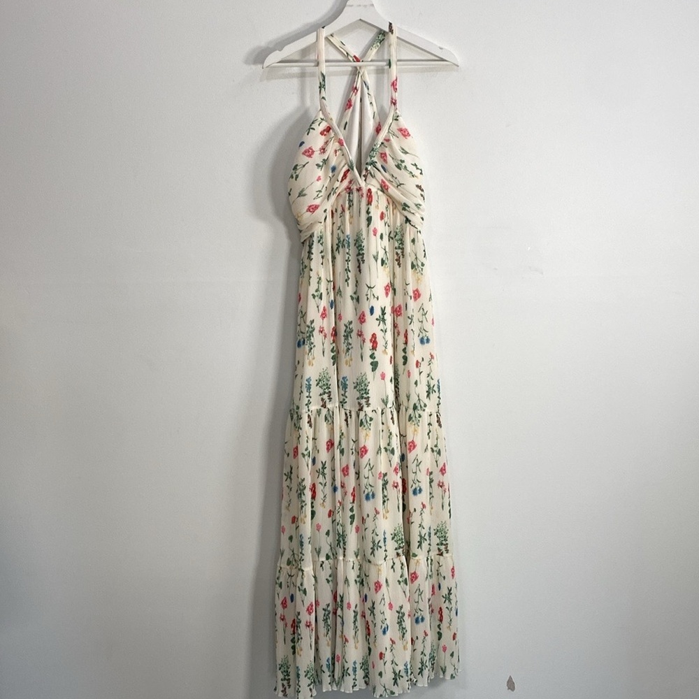CeCe  Sleeveless Floral Open Back Maxi Dress Wedding Guest 12 - Picture 6 of 14